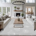 thumbnail image 4 of Grey Dandelion Area Rug 6x9 Washable Rug Non Slip Spring Modern Minimalist Country Flower Large Area Rug Soft Stainresistant Indoor Floor Carpet for Living Room Bedroom Home Office Dining Room, 4 of 8