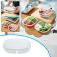 thumbnail image 2 of Transparent Refrigerator Storage Box With Lid Four Division Onion And Garlic Sub Plating Food Grade Refrigerator Meat Plate, 2 of 9