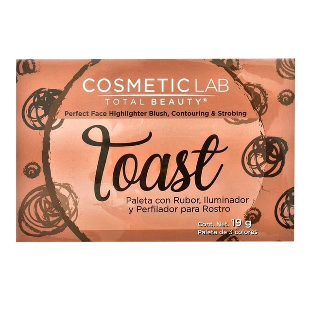 Paleta de maquillaje para rostro Cosmetic Lab Total Beauty toast 19 g
