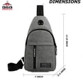 thumbnail image 4 of Q&Q ESSENTIALS Men Small Utility Backpack Utility Shoulder Bag Sport Utility Bag Gray, 4 of 8