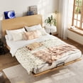 thumbnail image 4 of Queen Size Platform Bed with Headboard, Queen Floating Bed with Charging Station, Bamboo-Made Queen Bed Frame with Support Slats for Teens Adults, Natural, 4 of 11