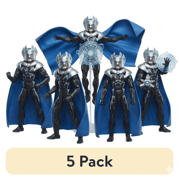 (5 pack) Marvel Legends Series Warlord (Professor X), Retro Marvel Comics Collectible Action Figure (6”)