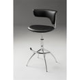 thumbnail image 2 of Creative Images International Adjustable Bar Stool in Black and Chrome (Set of 2), 2 of 3