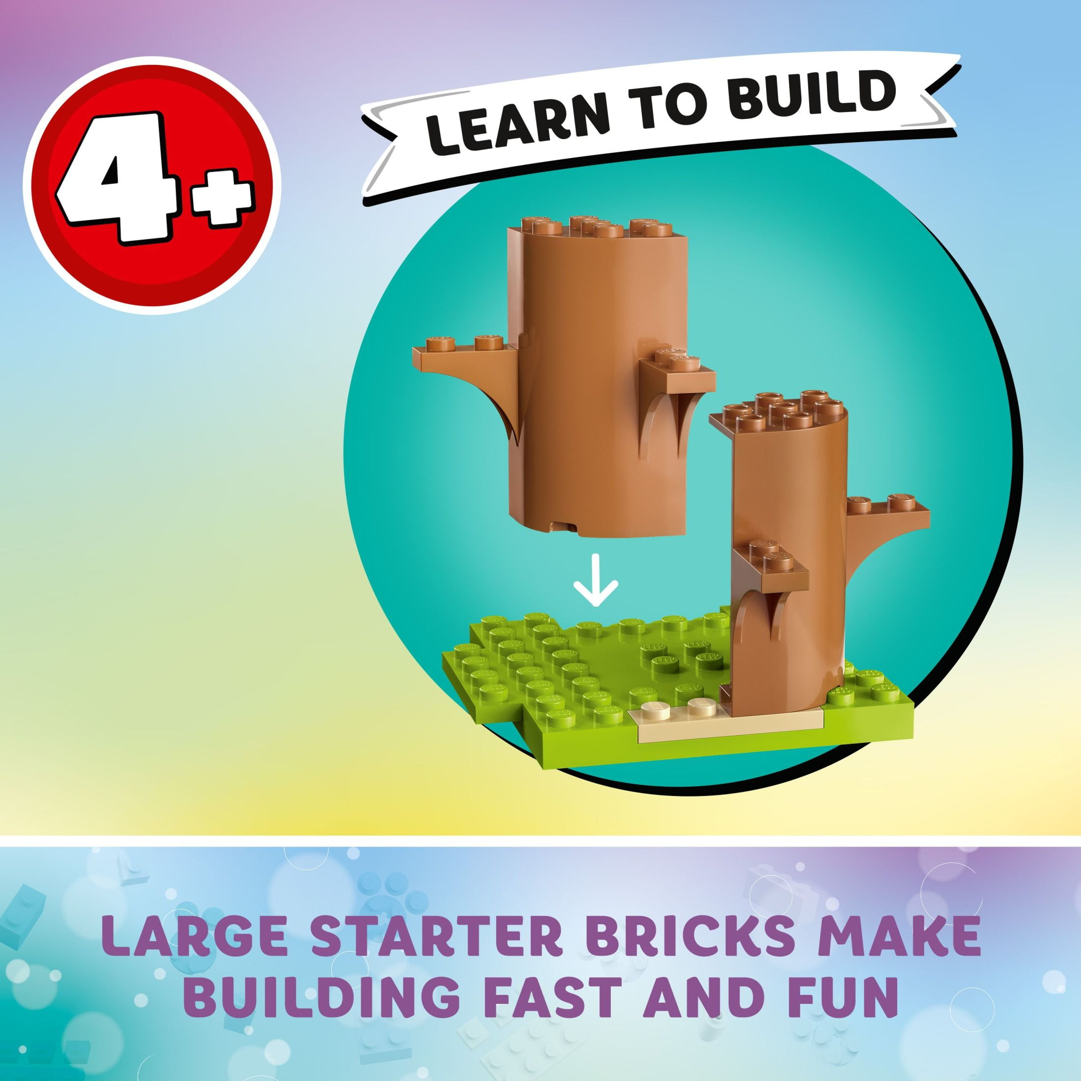 LEGO Gabby's Dollhouse Kitty Fairy’s Garden Party Building Toy with Tree House, Swing, Slide, and Merry-Go-Round, Includes Gabby and Pandy Paws, Birthday Gift for Kids Ages 4+, 10787