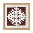 thumbnail image 1 of Chine Quatre Bénédictions Symbole Cadre Mur Table Affichage 4 Ouvertures Image, 1 of 3