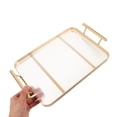 thumbnail image 4 of ELAYARD Acrylic Rectangular Decorative Tray for Cosmetics and Salon Use, 1 Pack, Stylish Organizer for Vanity, 4 of 6