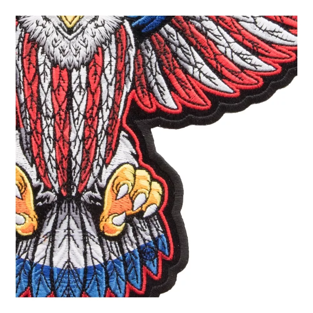 Star Spangle Banner American Flag Eagle Patch, Large Size