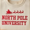 thumbnail image 2 of North Pole University Embroidered Sweatshirt, Funny Christmas Sweater, Womens Christmas Sweatshirts, North Pole Xmas Shirt, 2 of 5