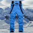 thumbnail image 2 of QATAINLAV Men's Waterproof Snow Ski Pants Insulated Warm Winter Outdoor Snowboard Bib Overalls with Suspenders, Dark Blue, XL, 2 of 6