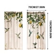 thumbnail image 4 of Bowayaoa Printed Short Curtain Panels 2 Panel, Polyester Cafe Curtains, Washable Light Filtering Window Drapes, Tier Curtains for Kitchen Bedroom Bathroom Home Decor, 4 of 9