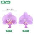 thumbnail image 3 of 20-Pack Artificial Orchid Flower Heads, Silk Faux Butterfly Flowers Head for Decor [2.76", Light Purple], 3 of 7