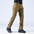 thumbnail image 5 of Havenre Men's Stretch Tactical Pants Water Resistant Ripstop Cargo Pants Outdoor Lightweight High Waist Work Hiking Pants with Multi-Pockets Brown XXL, 5 of 10
