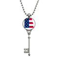 thumbnail image 1 of Alabama Estados Unidos mapa estrellas rayas bandera forma Colgante Collar Vintage Llavero Plata Joyas Unbranded M, 1 of 3