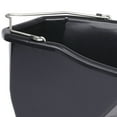 thumbnail image 2 of Little Giant 10-Quart Durable Plastic Flat Back Livestock Feed Bucket, Black, 2 of 7