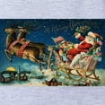 thumbnail image 2 of CafePress - Vintage Santa Claus Sleigh - Cute Infant Baby Football Bodysuit, 2 of 3