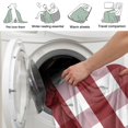 thumbnail image 4 of Uwdfnwuif Red and White Check Woollen Blankets, 4 of 6