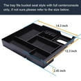 thumbnail image 4 of Compatible with Center Console Organizer Insert ABS Black Materials Tray, Armrest Box Secondary Storage for Toyota, 4 of 8