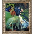 thumbnail image 1 of Tori Home El Caballo Blanco (The White Horse) by Paul Gauguin Framed Painting, 1 of 1
