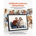 thumbnail image 3 of VEVOR 10.1 Inch Digital Picture Frame 32GB IPS Touchscreen 2-Pack Wi-Fi Photo Frames, 3 of 9