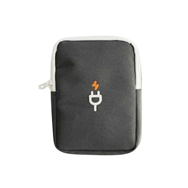 Bolsas de almacenamiento de cables de datos Kearding Gris oscuro Tela Oxford
