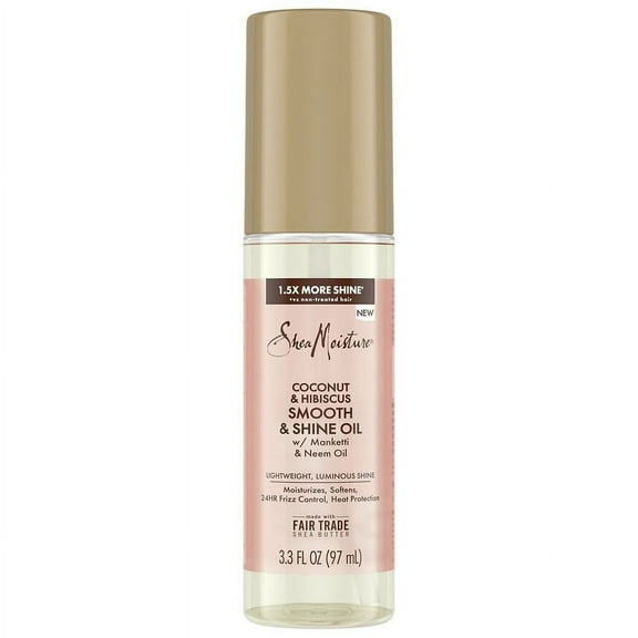 SheaMoisture Smooth & Shine Oil Coconut & Hibiscus 3.3 fl oz