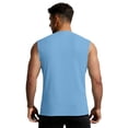 thumbnail image 3 of Aursykel Ribbed Tank for Mens Crewneck Sleeveless Shirts Solid Color Workout Gym Muscle Lightweight Tshirts, 3 of 7