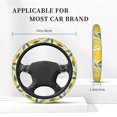 thumbnail image 4 of XMXT Seamless Lemon Cartoon Print Steering Wheel Cover, Elastic Non-Slip Universal Fit Car Decor Accessories Protector for Auto SUV Trucks, 4 of 8