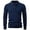 Navy, variant on Men's Business Casual Knit Shirt with Embroidered Collar Comfortable Breathable Fabric for and Daily Wear,S