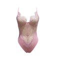 thumbnail image 1 of TRKIYQC Body sin mangas para mujer con flores de encaje, correas de hombro ajustables Ropa hueca de color sólido TRKIYQC moda, 1 of 4