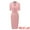 Grey Pink, variant on DARING DIVA Sheath V Neck Work Office Bodycon Midi Dresses XL Grey Pink