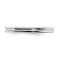 thumbnail image 5 of Stackable Expressions Sterling Silver Rhodium Grooved Ring, 5 of 10