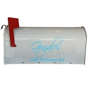VWAQ Personalized Mailbox Street Address Decal Set