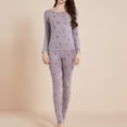 thumbnail image 2 of Womens Long Underwear, Stylish Thermal Set with Printed Sleeves, 2 of 6