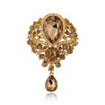 thumbnail image 3 of Broche colgante de cristal para mujer, accesorio con ramillete de aleación de diamantes de imitación, 3 of 6