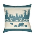 thumbnail image 1 of Artistic Weavers Lodge Cabin Woodland Pillow Poly Filled 16' x 16', 1 of 7