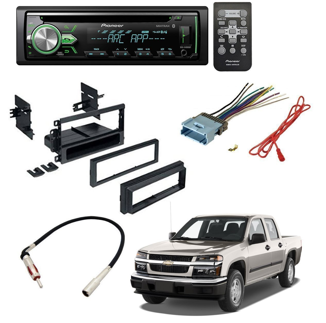 CHEVROLET 2004 - 2012 COLORADO CAR STEREO CD PLAYER DASH INSTALL
