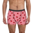 thumbnail image 2 of Goofa Strawberries Printed Men's Boxer Briefs Underwear, Moisture-Wicking Underwear, Trunk,Soft and Breathable Cotton Underwear-, 2 of 9