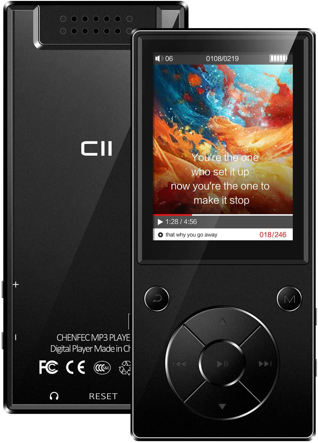 Recorder Expandable Up to 128GB 32GB MP3 Player with Bluetooth 5.1 Black MP3 Player 2.8 Touch Screen Portable MP3 MP4 Player with Speaker FM Radio HiFi Lossless Music Player for Running