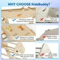 thumbnail image 4 of Kidsbuddy Pikler Triangle Set with Cushion, 9 in 1 Foldable Montessori Climbing Toys for Toddlers 1-3, Indoor Wooden Kids Playground Baby Climber with Maze Toys, Shape Sorter Toys, Car Toys, 4 of 9