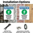 thumbnail image 3 of (2 Pack) Emergency Response OSHA Notice Sign 12 Inch X 18 Inch Indoor / Outdoor Rust-Free Aluminum Metal Signs for Workplace, Workshop, and Construction Site, Made in the USA, 3 of 8