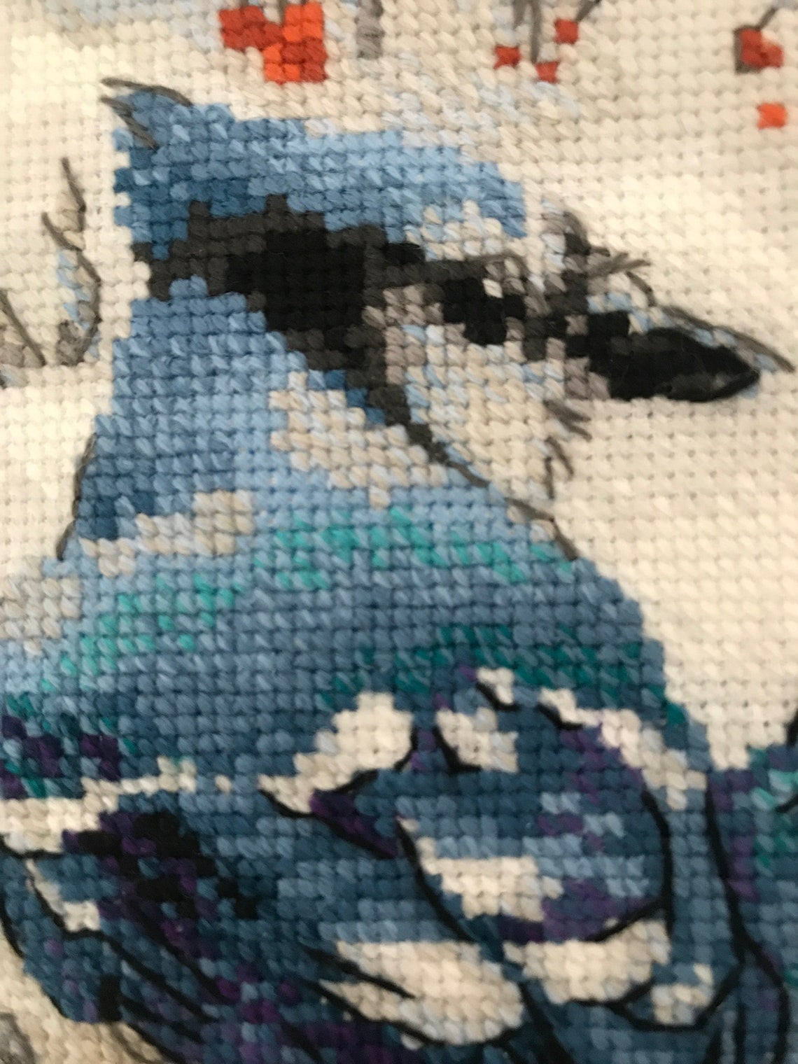 Riolis Cross Stitch Kit Blue Jays