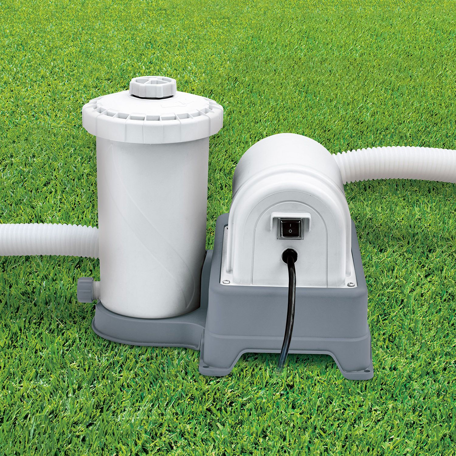 Summer Waves 2000 Gallon Above Ground Swimming Pool Cartridge Filter Pump
