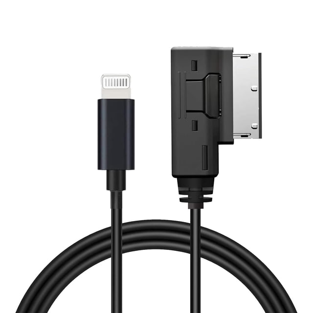 Cable auxiliar AMI MMI para iPhone 14, 13, 12, 11, XS, XR X, 8, 7, 6, Audi