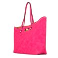 thumbnail image 2 of Bethany Women's Vegan PU Leather Tote Bag with Purse Organizer Insert and Golden Bow, 2 of 6