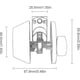 thumbnail image 2 of Cylinder Satin Nickel Single Deadbolt Door Lock, Security Night Latch With Keys D101, 2 of 3