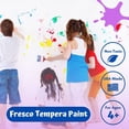 thumbnail image 2 of Rich Art Clean Color Washable Tempera Paint Set - Primary Colors, Set of 6, 4 oz bottles, 2 of 4