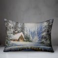 thumbnail image 3 of Creative Products Christmas Cozy Cabin 20 x 14 Spun Poly Pillow, 3 of 3