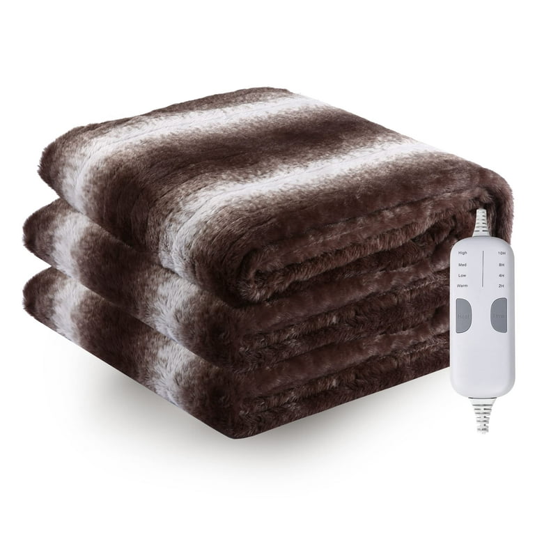 Heated Blanket Throw 180*150cm 9 Temperature Level 15-55 Degree
