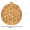 thumbnail image 2 of LEEYNEER Basket with Lid Wicker Baskets for Storage Office Large Capacity, 2 of 8