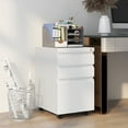 thumbnail image 2 of Vinsetto Steel File Cabinet with Lock Hanging Bar for Letter A4 Legal Size, 2 of 10